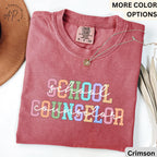 School Counselor Comfort Colors Shirt: Mental Health Tee, Guidance Counselor Gift