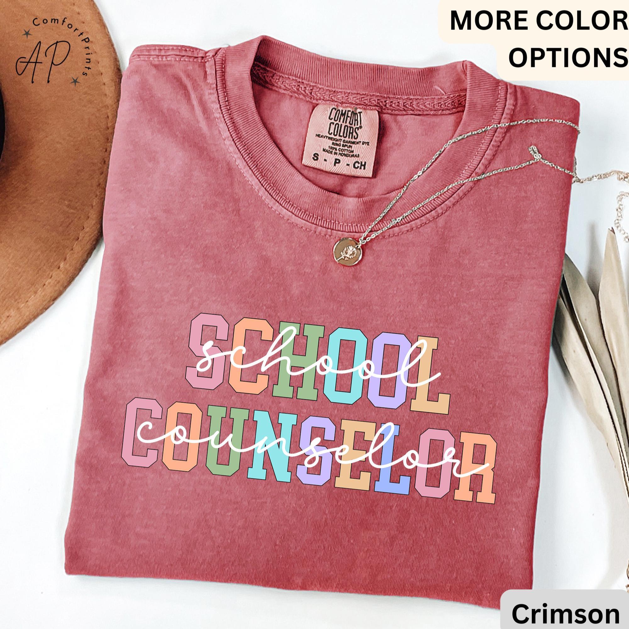 School Counselor Comfort Colors Shirt: Mental Health Tee, Guidance Counselor Gift