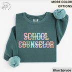 Comfort Colors School Counselor Sweatshirt: Mental Health Support