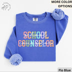 Comfort Colors School Counselor Sweatshirt: Mental Health Support