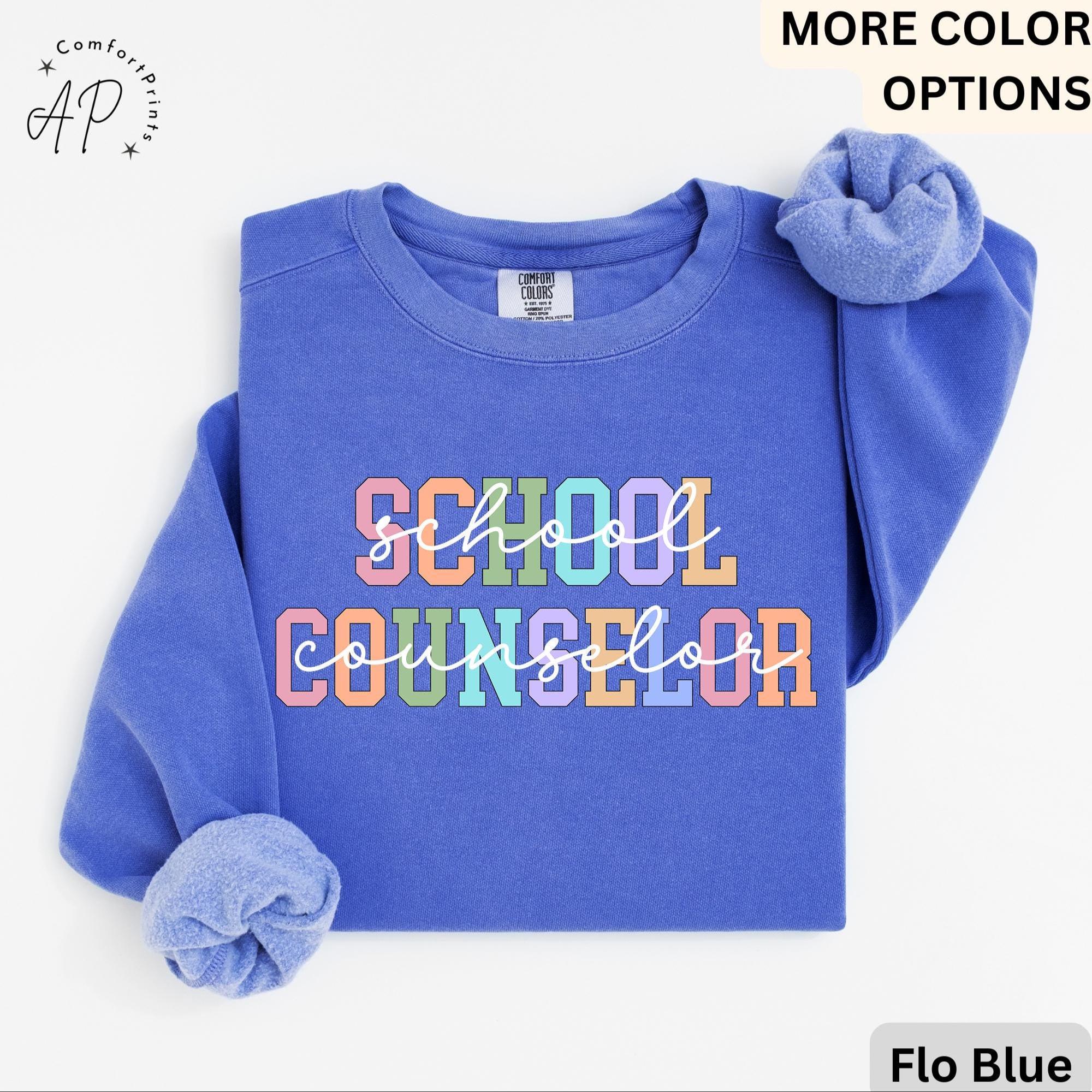 Comfort Colors School Counselor Sweatshirt: Mental Health Support