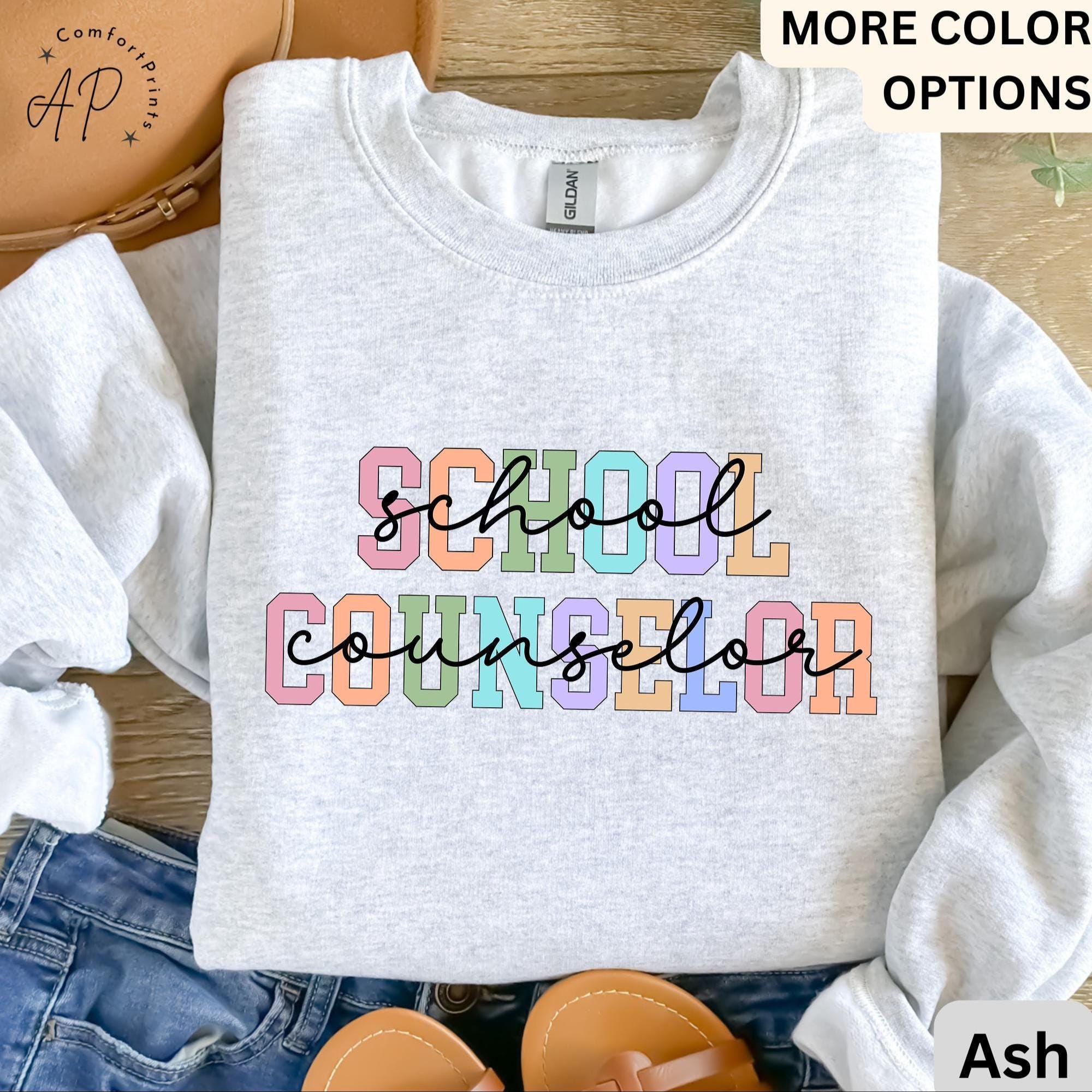 Comfort Colors School Counselor Sweatshirt: Mental Health Support