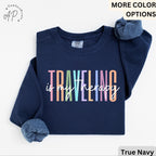 Travel Is My Therapy Comfort Colors® Sweatshirt, Travel Buddies Sweater, Gift for Traveler, Travel Lover