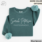 Personalized Photography Comfort Colors® Sweatshirt, Custom Photography Business Sweater, Gift For Photographer, Camera Professional