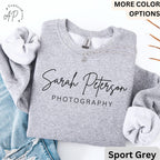 Personalized Photography Sweatshirt, Custom Photography Business Sweater, Gift For Photographer, Camera Professional