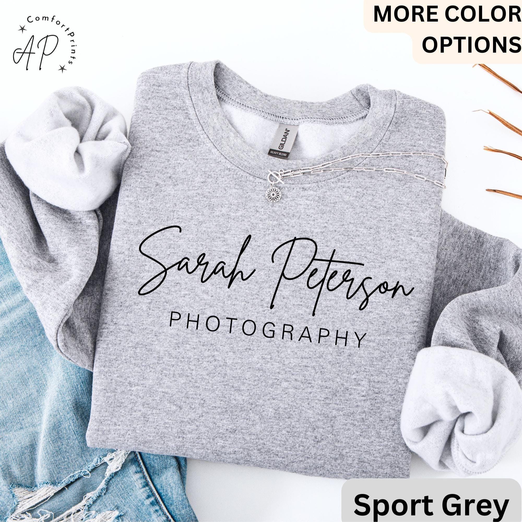 Personalized Photography Sweatshirt, Custom Photography Business Sweater, Gift For Photographer, Camera Professional