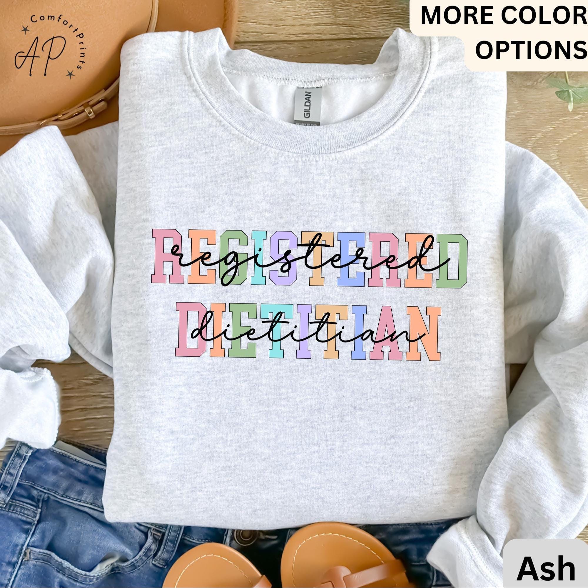Registered Dietitian Comfort Colors® Sweatshirt, Nutritionist Sweater, Nutritional Therapy, Gift for Future Dietitian