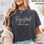 Registered Dietitian Comfort Colors® T-Shirt, Nutritionist Shirt, Nutritional Therapy Tee, Gift for Future Dietitian