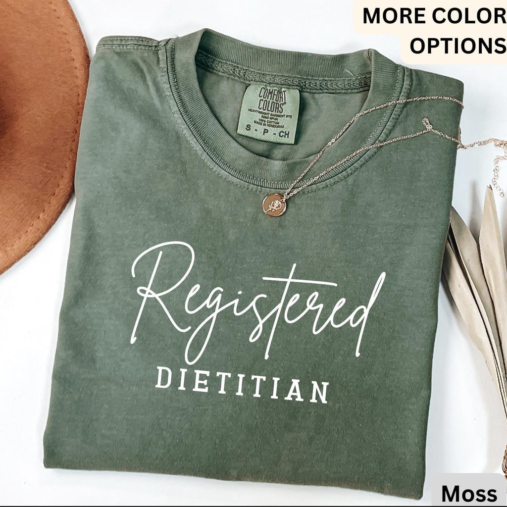 Registered Dietitian Comfort Colors® T-Shirt, Nutritionist Shirt, Nutritional Therapy Tee, Gift for Future Dietitian