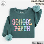 Comfort Colors School Psychologist Sweatshirt: Back to School Gift
