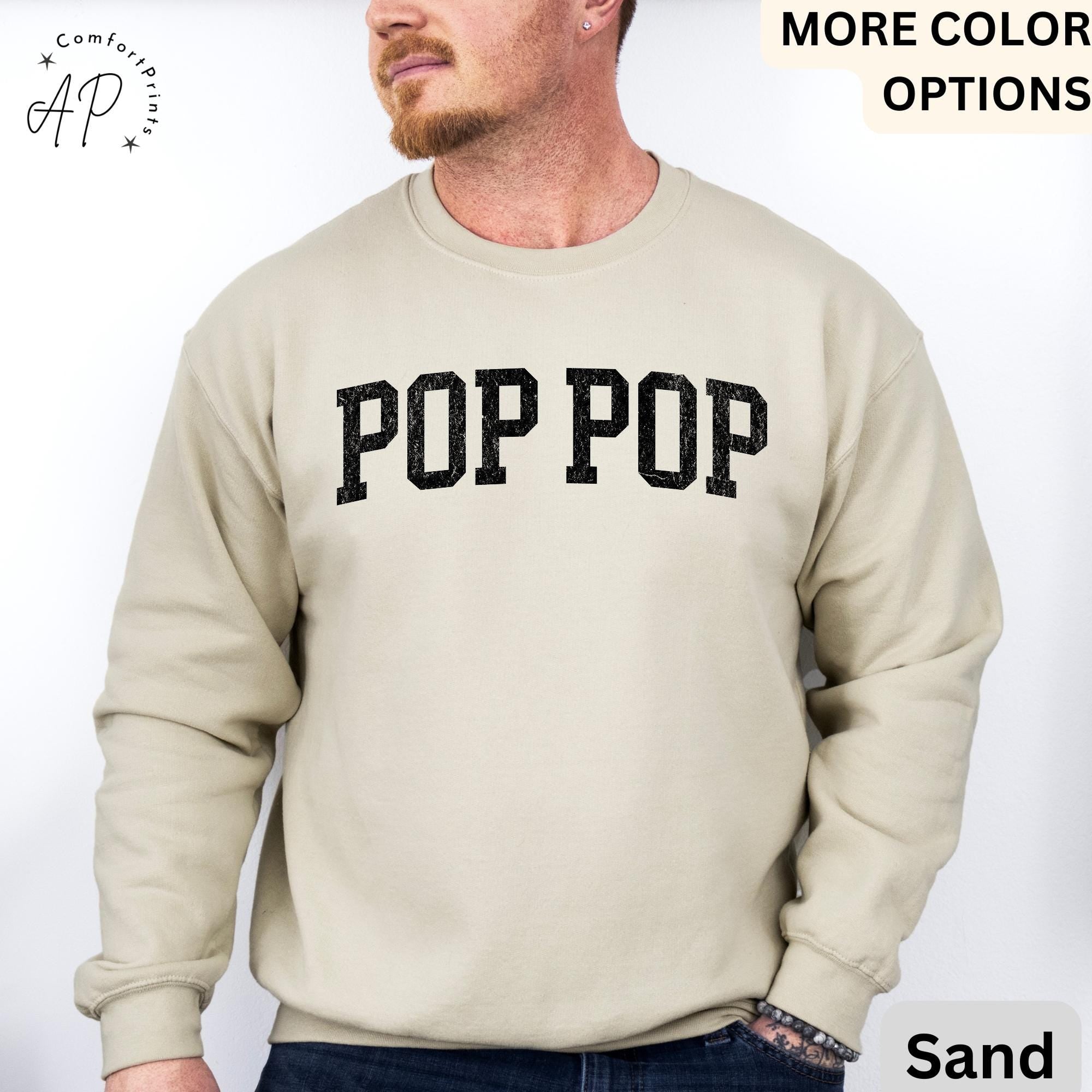 Pop Pop Sweatshirt, Promoted to Grandpa Sweater, Gift For Father's Day Hoodie, New Grandpa Baby Announcement