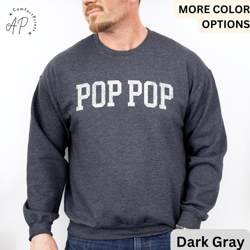 Pop Pop Sweatshirt, Promoted to Grandpa Sweater, Gift For Father's Day Hoodie, New Grandpa Baby Announcement