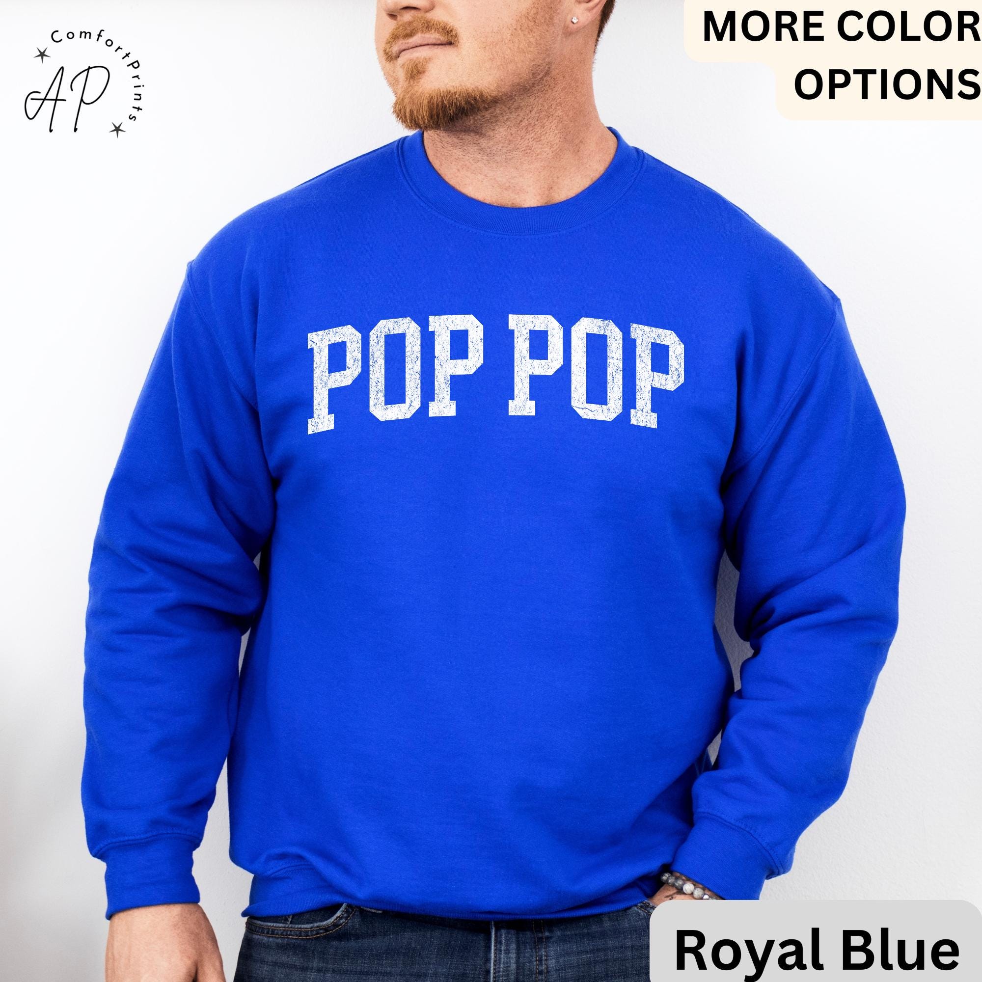 Pop Pop Sweatshirt, Promoted to Grandpa Sweater, Gift For Father's Day Hoodie, New Grandpa Baby Announcement