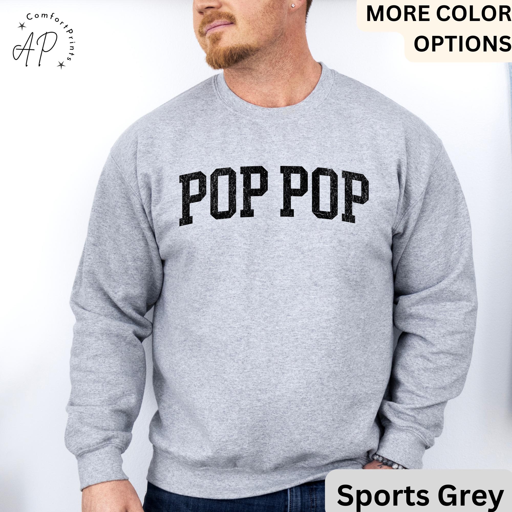 Pop Pop Sweatshirt, Promoted to Grandpa Sweater, Gift For Father's Day Hoodie, New Grandpa Baby Announcement