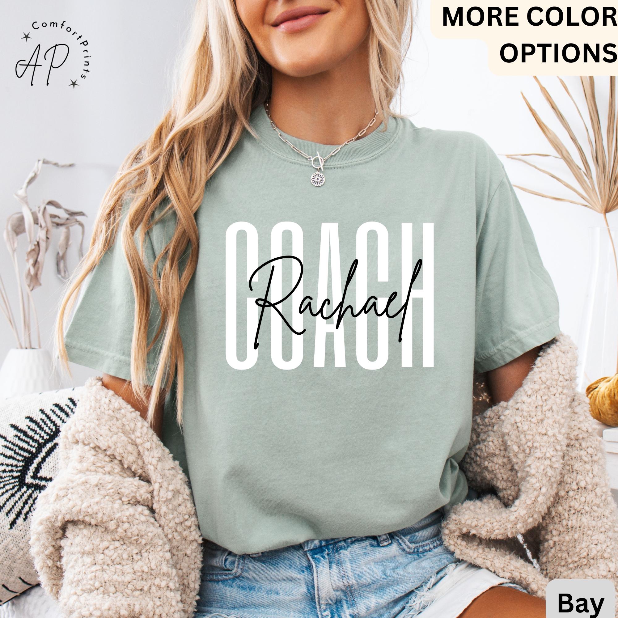 Personalized Cheer Coach Comfort Colors Shirt: Game Day Tee