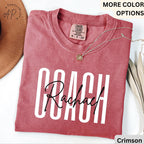 Personalized Cheer Coach Comfort Colors Shirt: Game Day Tee