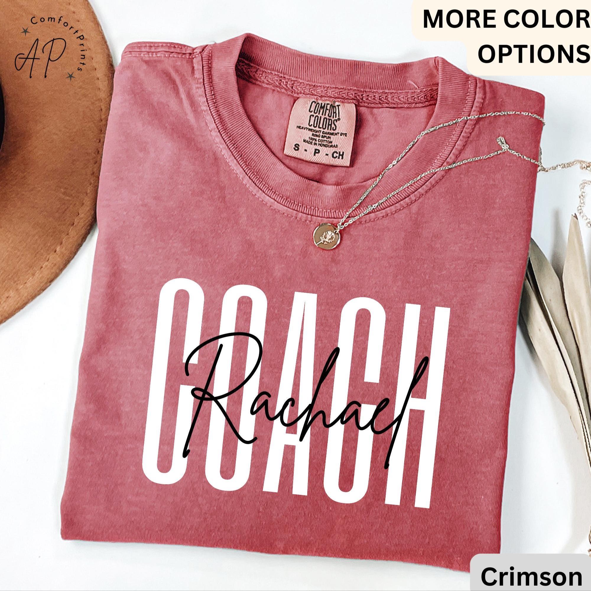 Personalized Cheer Coach Comfort Colors Shirt: Game Day Tee
