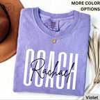 Personalized Cheer Coach Comfort Colors Shirt: Game Day Tee