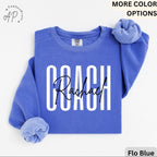 Personalized Coach Comfort Colors Sweatshirt: Custom Cheerleading Gift