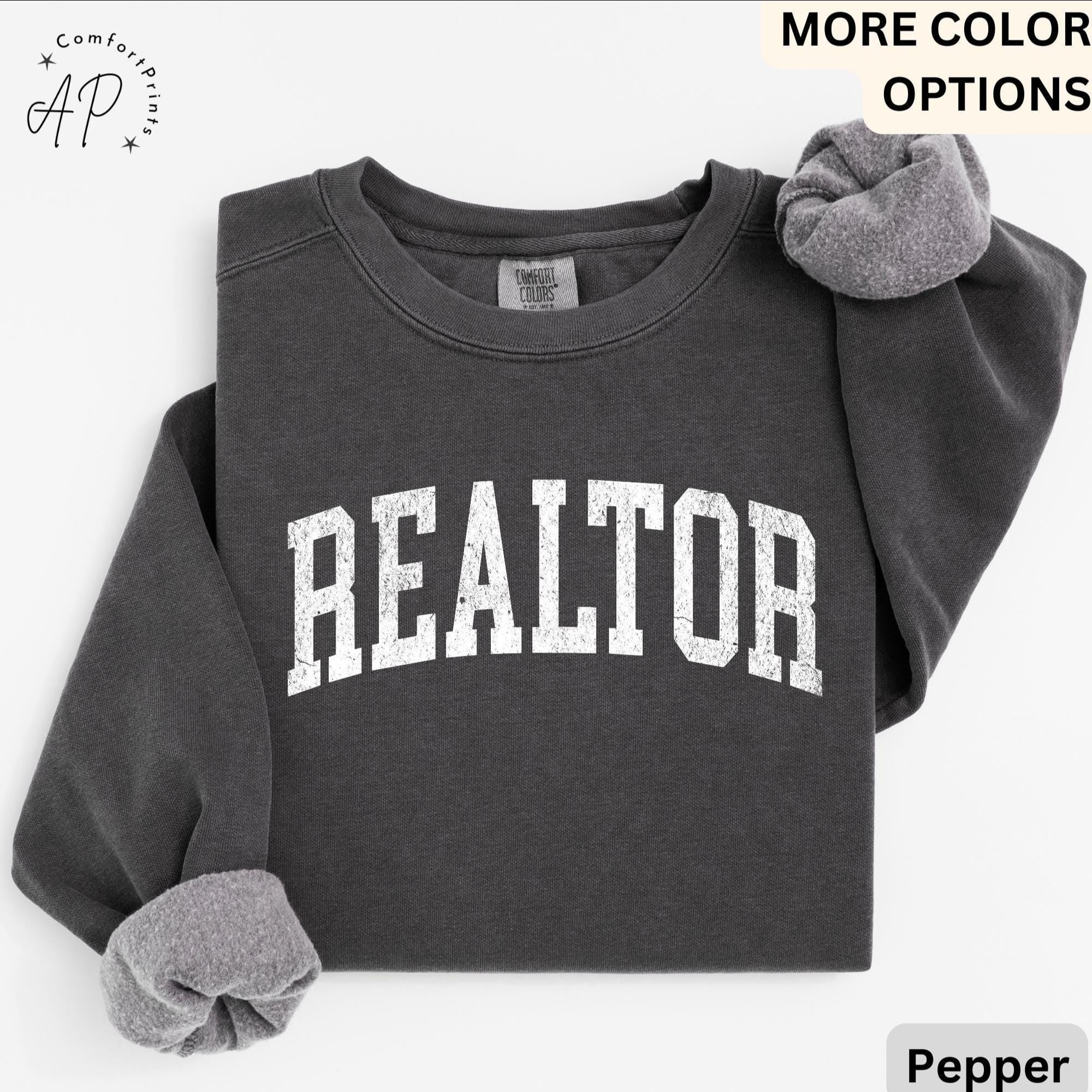 Realtor Comfort Colors® Sweater, Real Estate Agent Sweatshirt, Real Estate Marketing, Gift for Realtor