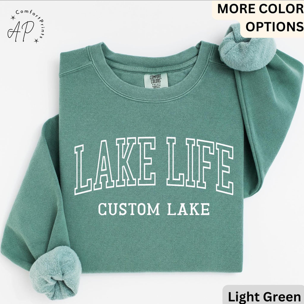 Personalized Lake Life Sweatshirt, Custom Lake House Sweater, Lake Vacation Shirt, Gift for Beach Lover
