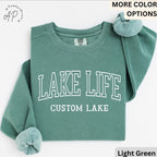 Personalized Lake Life Sweatshirt, Custom Lake House Sweater, Lake Vacation Shirt, Gift for Beach Lover