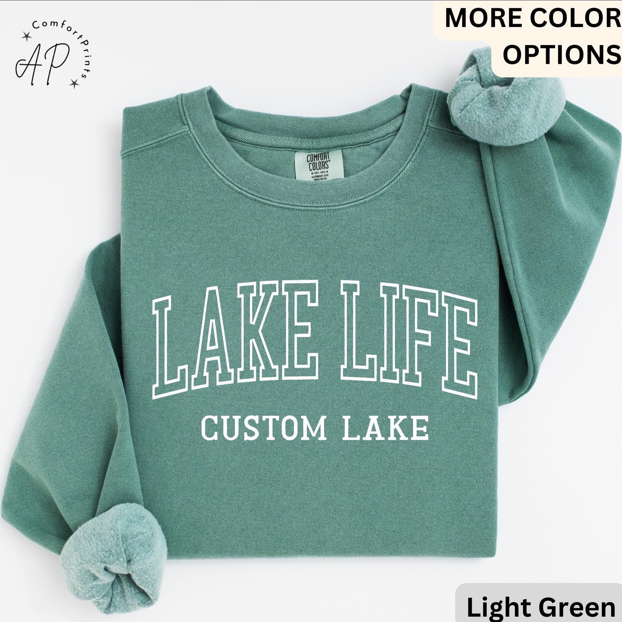 Personalized Lake Life Sweatshirt, Custom Lake House Sweater, Lake Vacation Shirt, Gift for Beach Lover