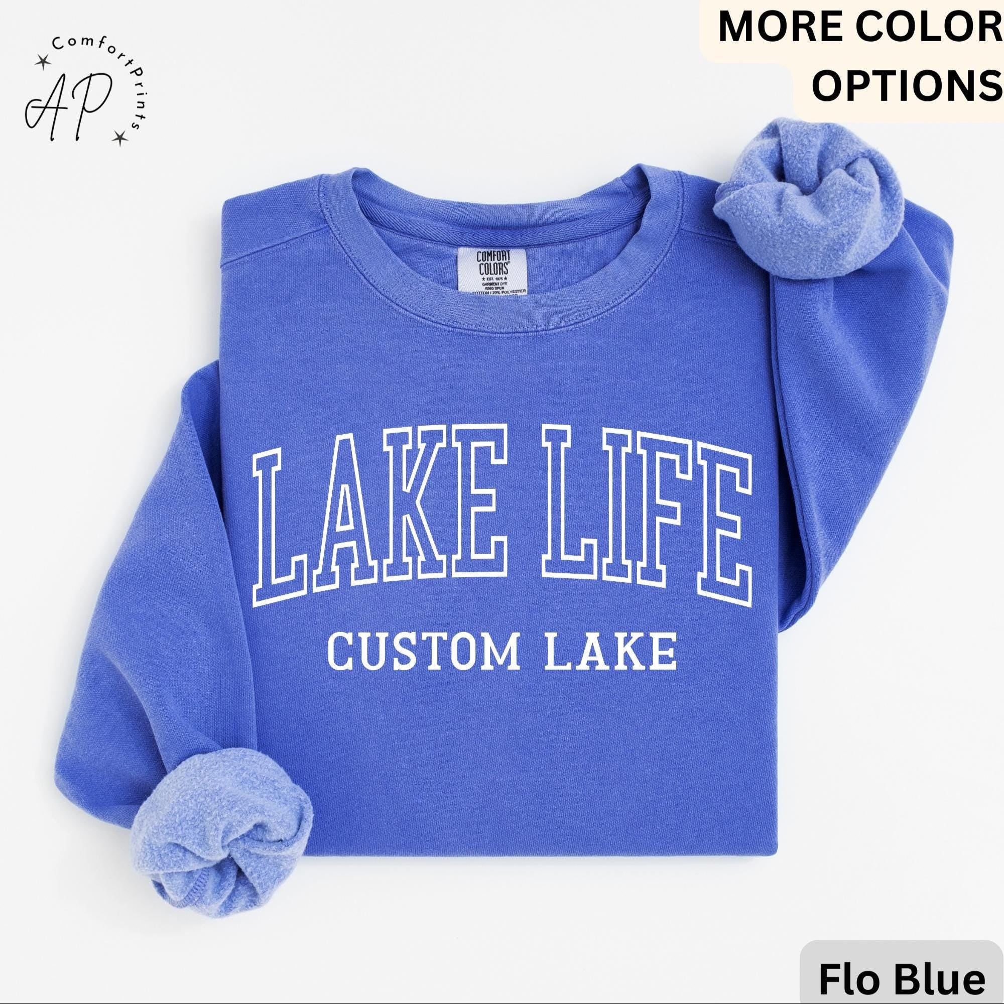 Personalized Lake Life Sweatshirt, Custom Lake House Sweater, Lake Vacation Shirt, Gift for Beach Lover