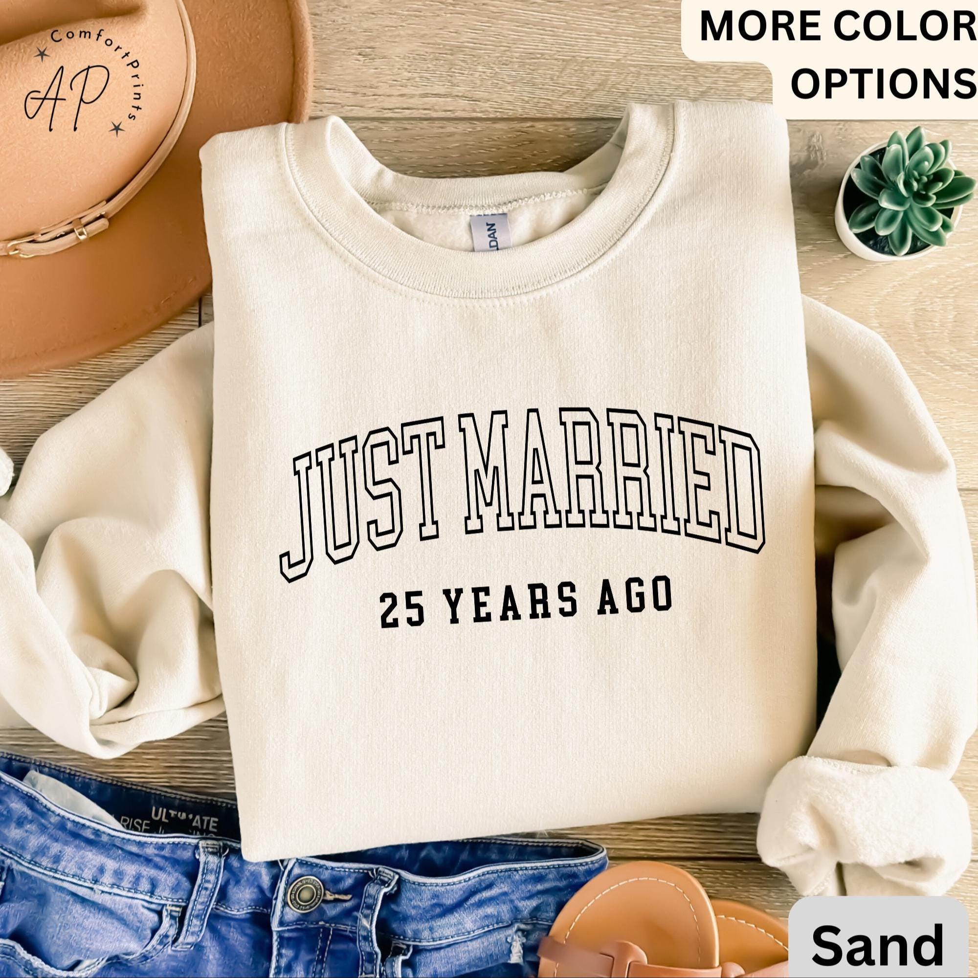 25th Anniversary Sweatshirt, Wedding Anniversary Sweater