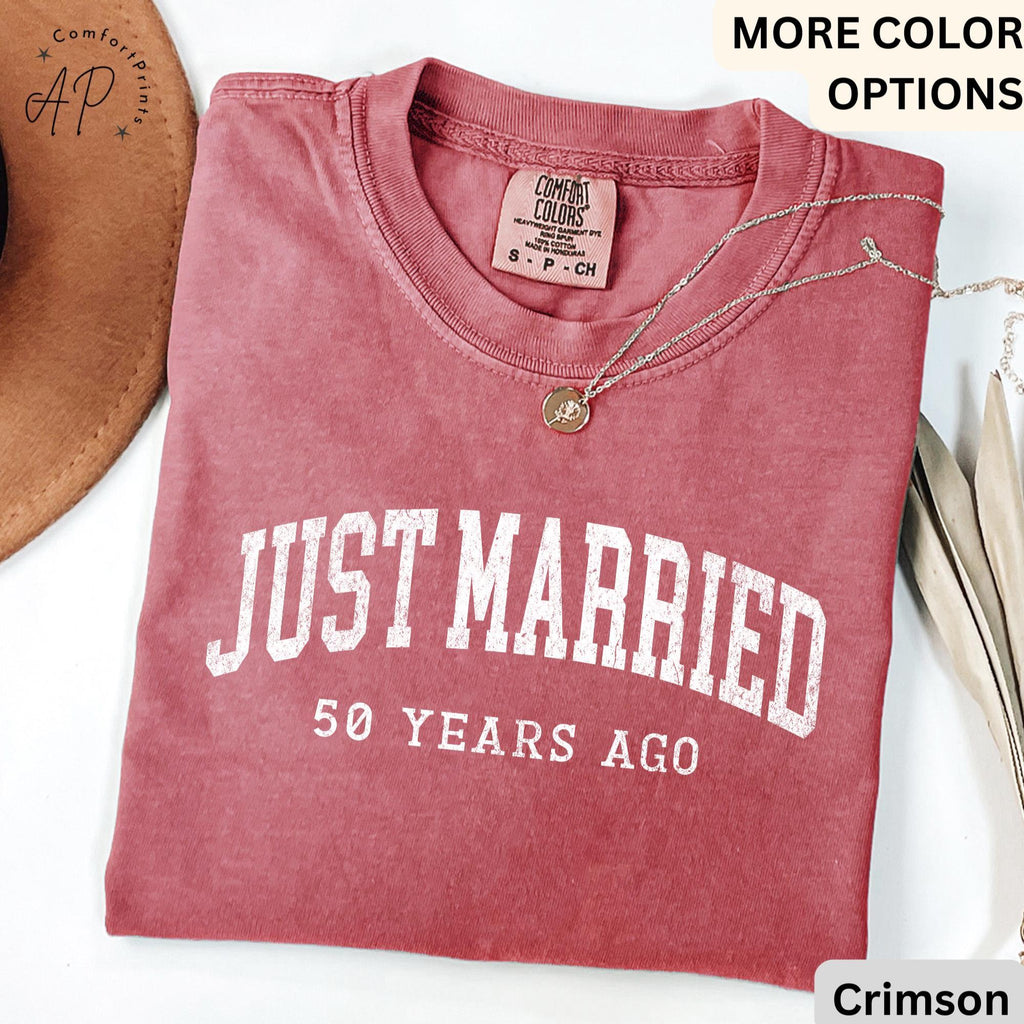 Personalized Anniversary Comfort Colors Shirt: Custom Wedding Date T-Shirt