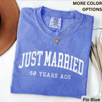 Personalized Anniversary Comfort Colors Shirt: Custom Wedding Date T-Shirt