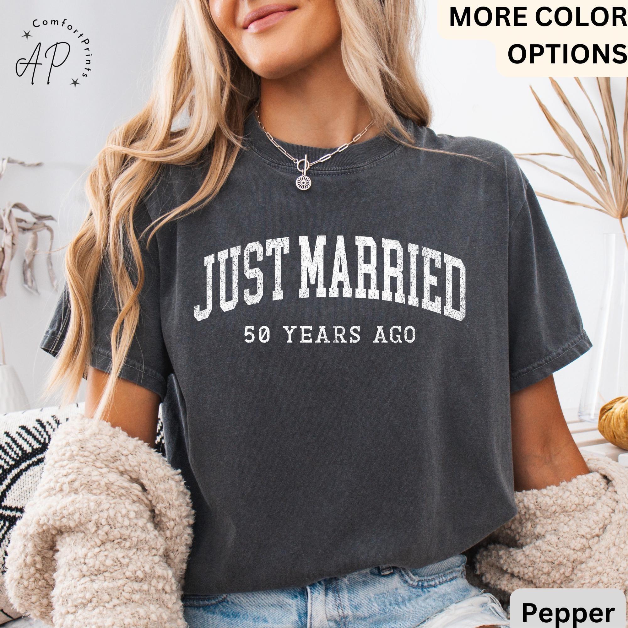 Personalized Anniversary Comfort Colors Shirt: Custom Wedding Date T-Shirt