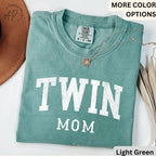 Twin Mom Comfort Colors T-Shirt, Twin Mama Tee