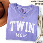 Twin Mom Comfort Colors T-Shirt, Twin Mama Tee