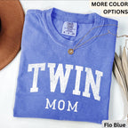 Twin Mom Comfort Colors T-Shirt, Twin Mama Tee