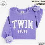 Twin Mom Comfort Colors Sweatshirt, Mama of Twins Gift