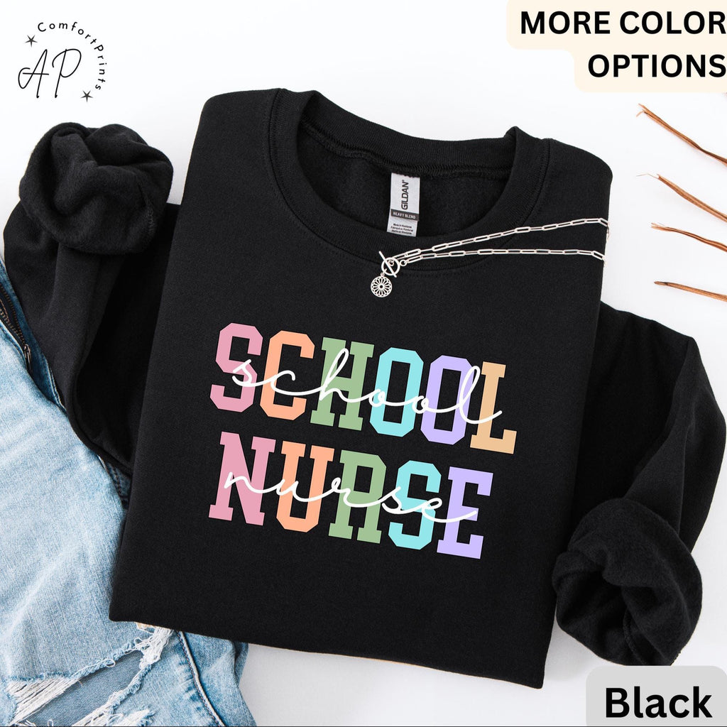 School Nurse Comfort Colors Sweatshirt: Back to School Gift