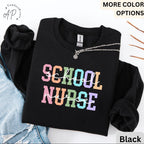 School Nurse Comfort Colors Sweatshirt: Back to School Gift