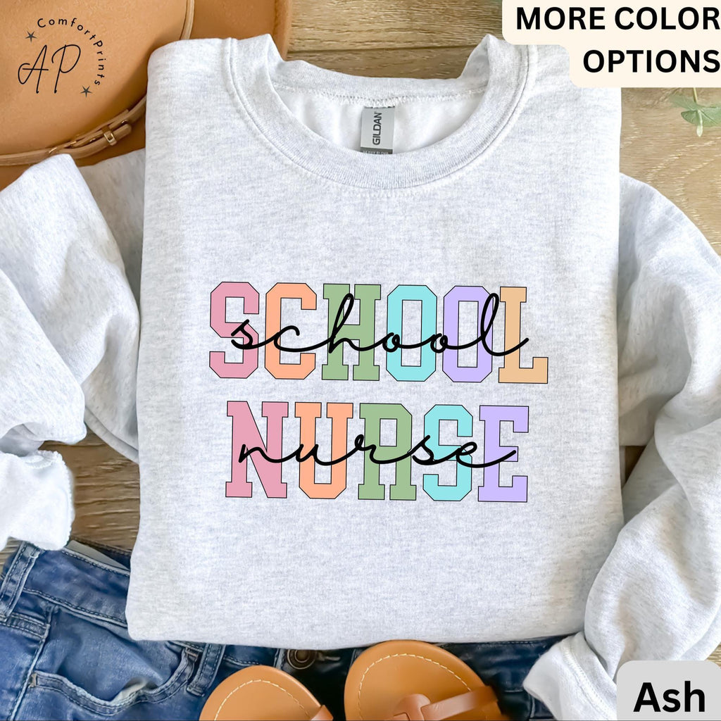 School Nurse Comfort Colors Sweatshirt: Back to School Gift