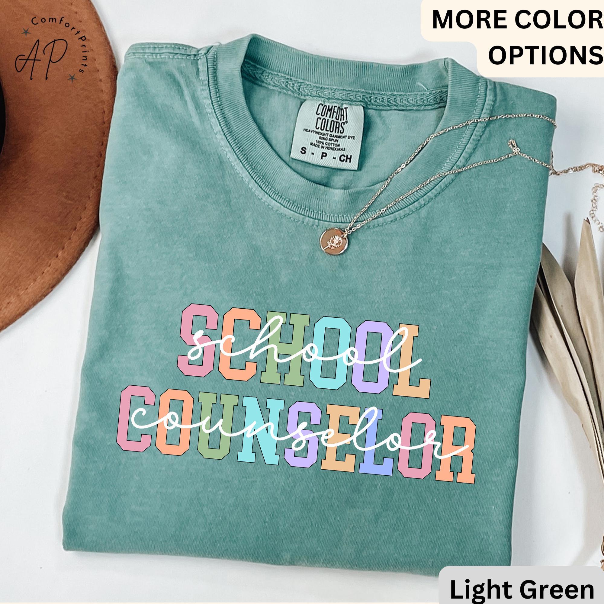 School Counselor Comfort Colors Shirt: Mental Health Tee, Guidance Counselor Gift