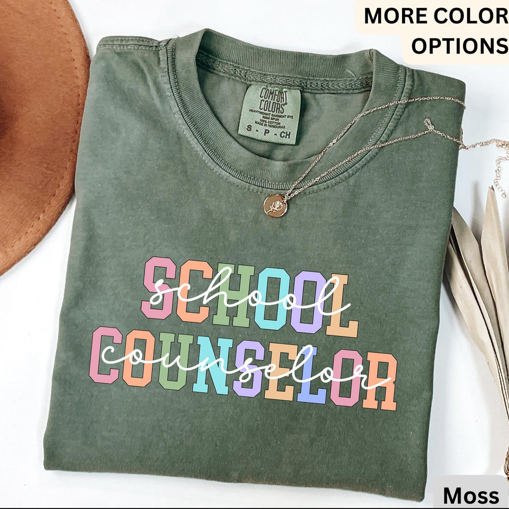 School Counselor Comfort Colors Shirt: Mental Health Tee, Guidance Counselor Gift