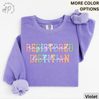 Registered Dietitian Comfort Colors® Sweatshirt, Nutritionist Sweater, Nutritional Therapy, Gift for Future Dietitian