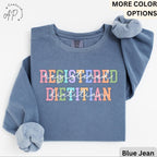 Registered Dietitian Comfort Colors® Sweatshirt, Nutritionist Sweater, Nutritional Therapy, Gift for Future Dietitian