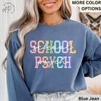 Comfort Colors School Psychologist Sweatshirt: Back to School Gift