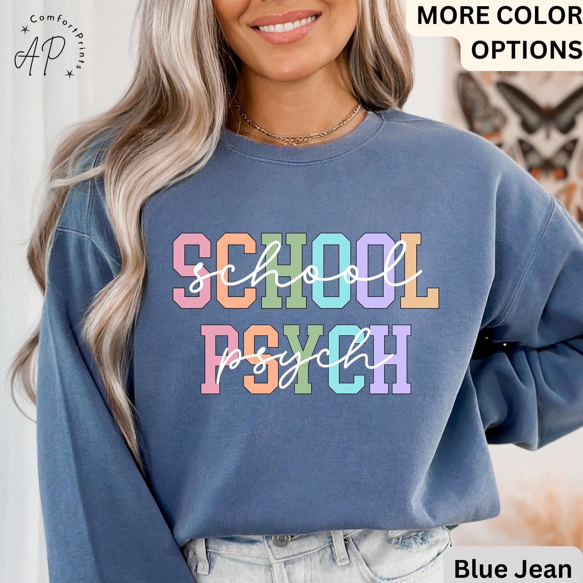 Comfort Colors School Psychologist Sweatshirt: Back to School Gift