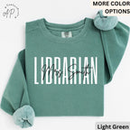 Personalized Librarian Comfort Colors Sweatshirt: Back To School Gift