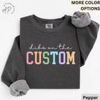 Personalized Comfort Colors Sweatshirt: Funny Wife Dibs Sweater