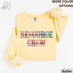 Resource Crew Comfort Colors® Sweatshirt, Resource Teacher Sweater, Back To School, Gift for Special Education Teacher