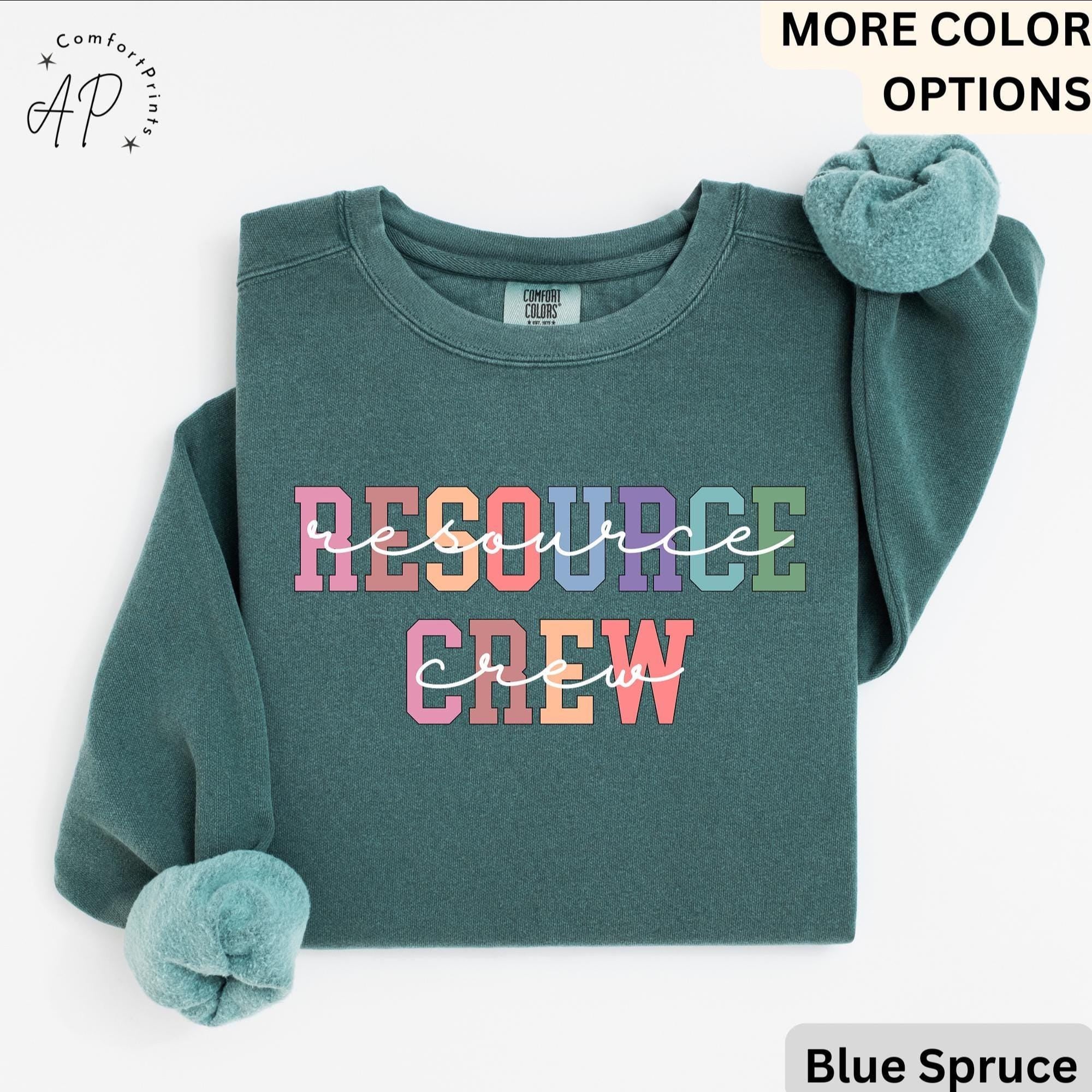 Resource Crew Comfort Colors® Sweatshirt, Resource Teacher Sweater, Back To School, Gift for Special Education Teacher