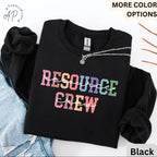 Resource Crew Comfort Colors® Sweatshirt, Resource Teacher Sweater, Back To School, Gift for Special Education Teacher